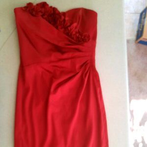 White House Black Market Red Dress-